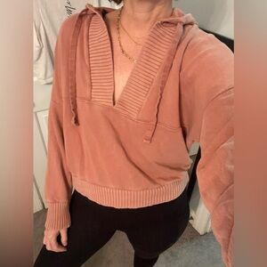 Aerie Dusty Rose Knit Top